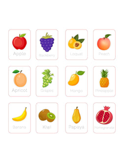 Baby's First Fruits Flash Cards