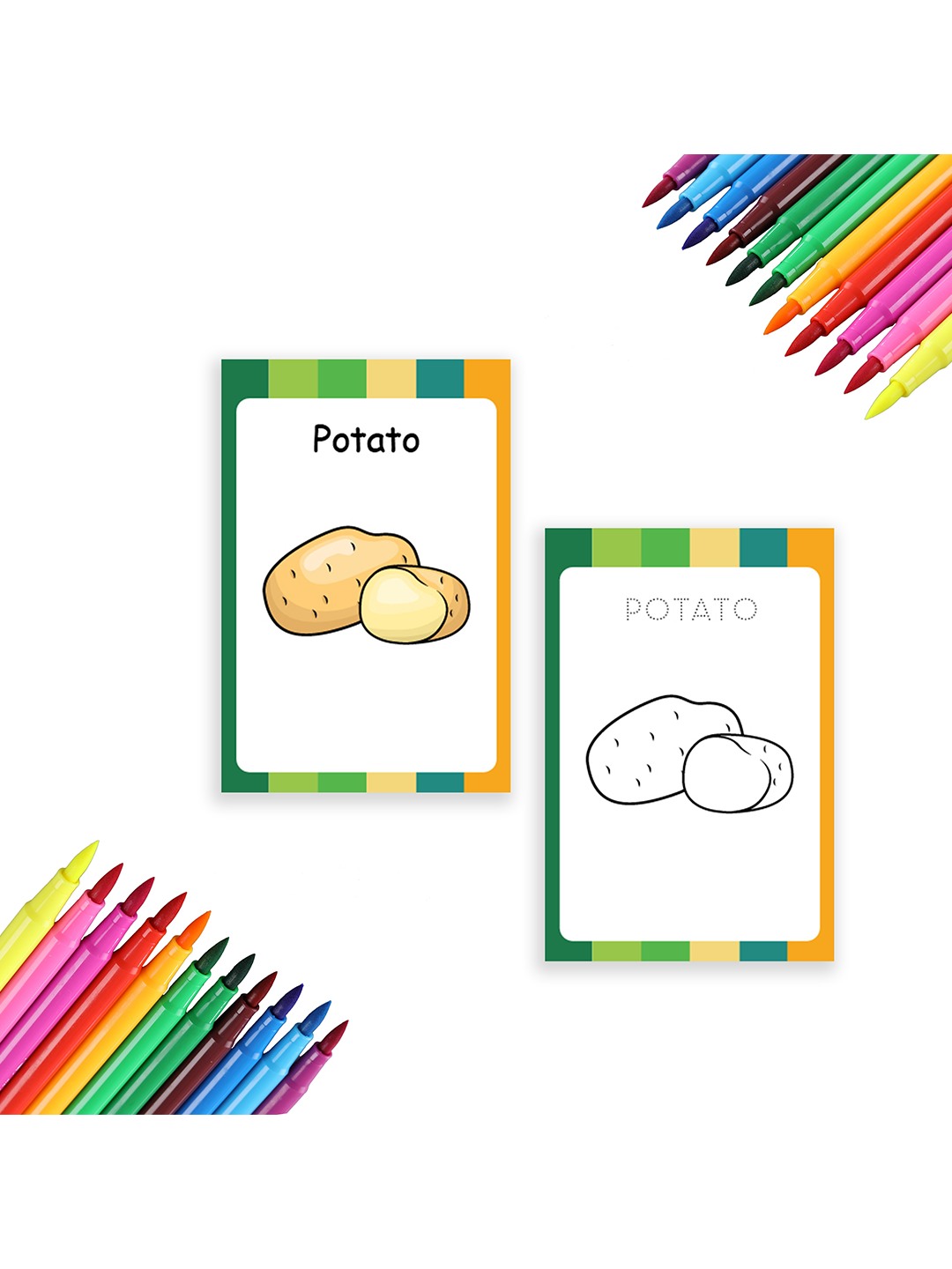 Baby's First Vegetables Flash Cards