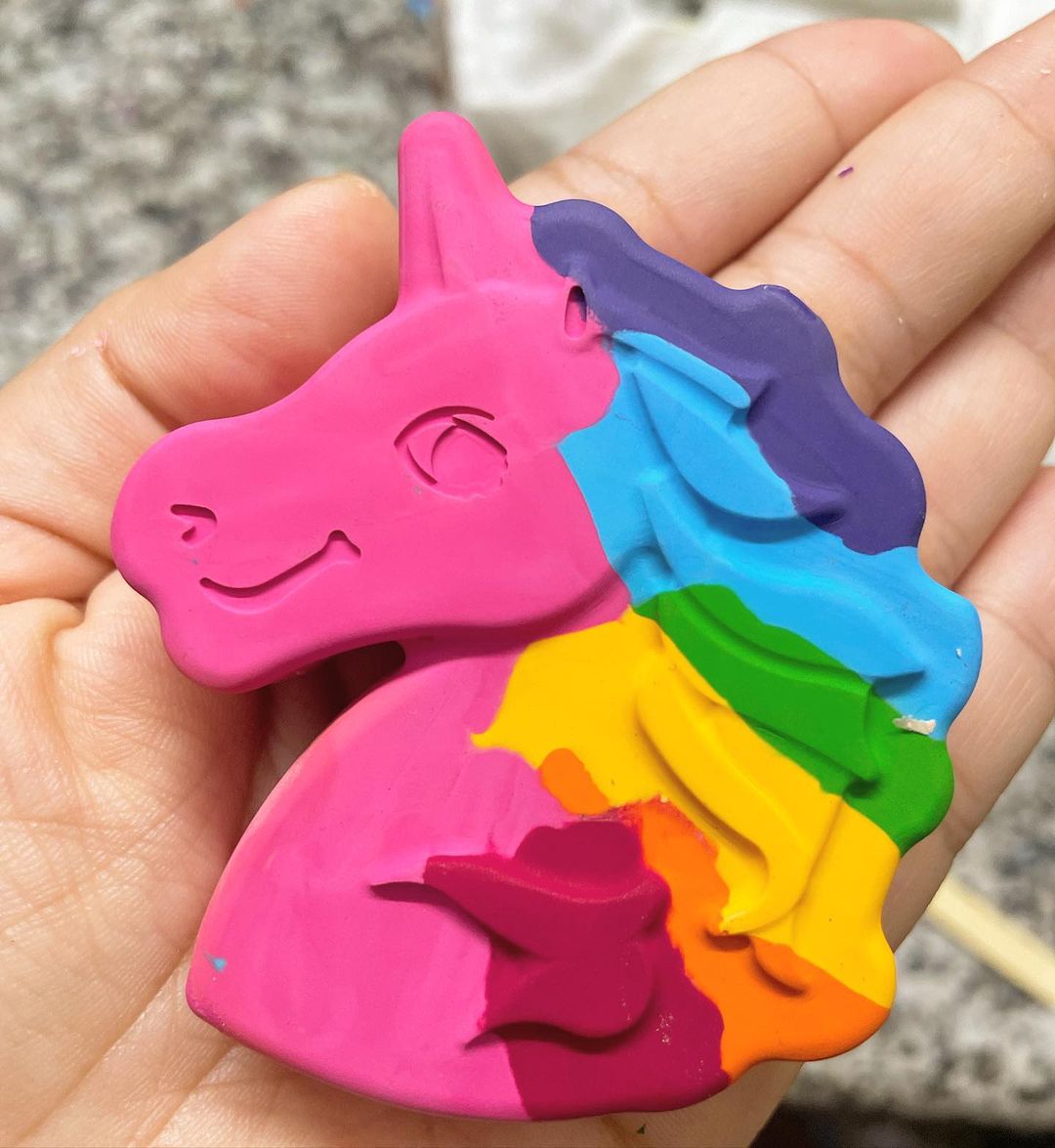 Jumbo Unicorn Krayon - 1 Piece (Random)