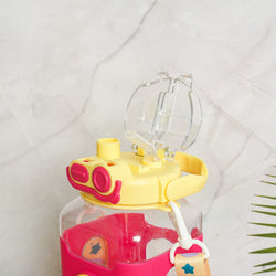 ilearnngrow - Dual Bottle Sipper - Square- Yellow Pink