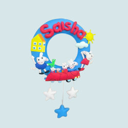 ilearnngrowPeppa Paradise Personalised Ring Name Hanging