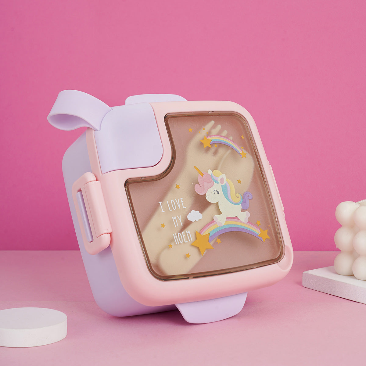 ilearnngrow Bento Box - Unicorn- Square