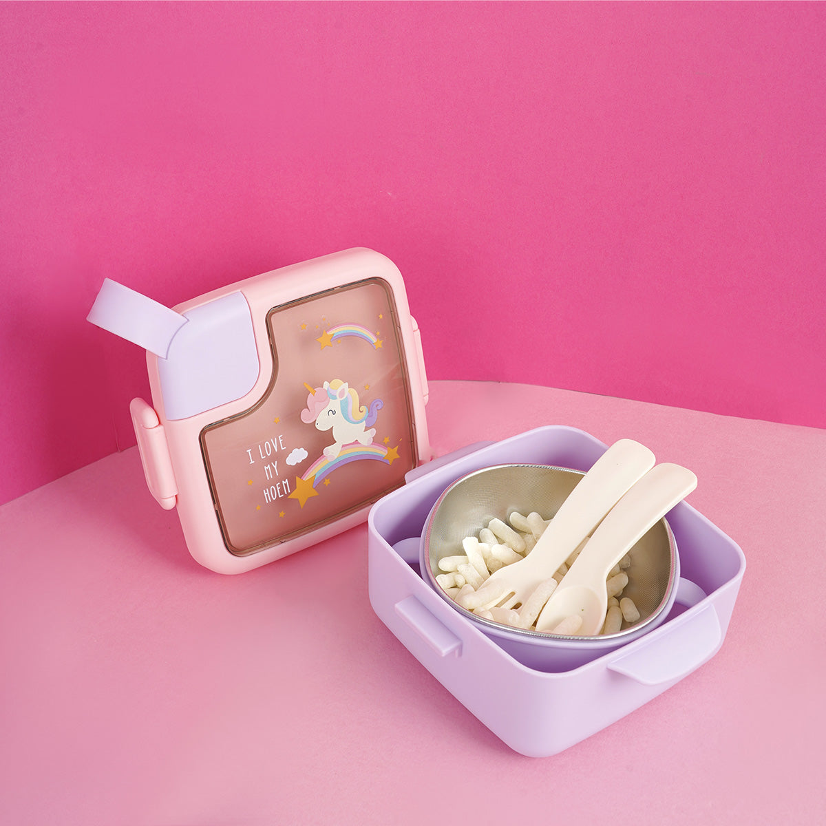 ilearnngrow Bento Box - Unicorn- Square