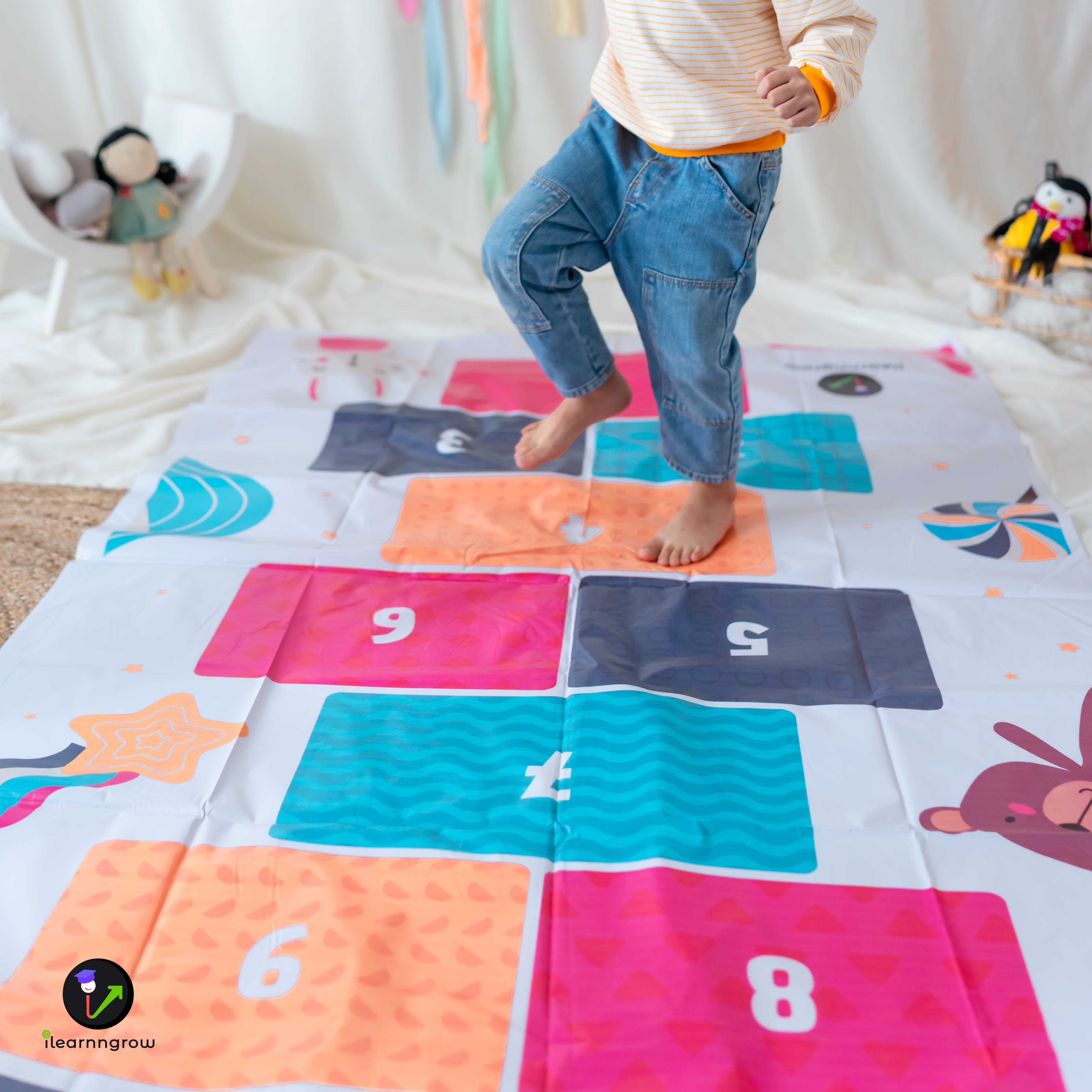 ilearnngrow Hop Scotch Play Mat