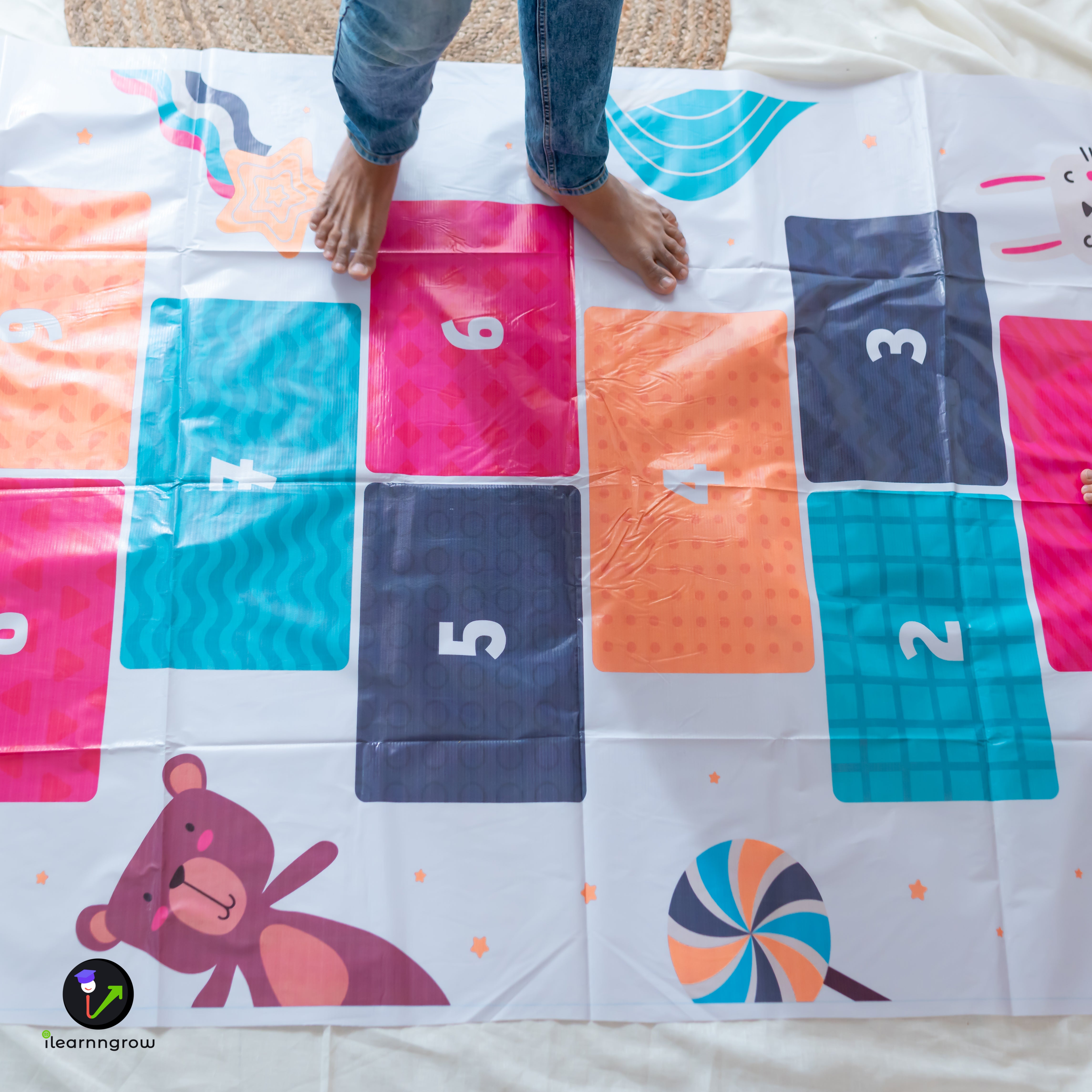 ilearnngrow Hop Scotch Play Mat