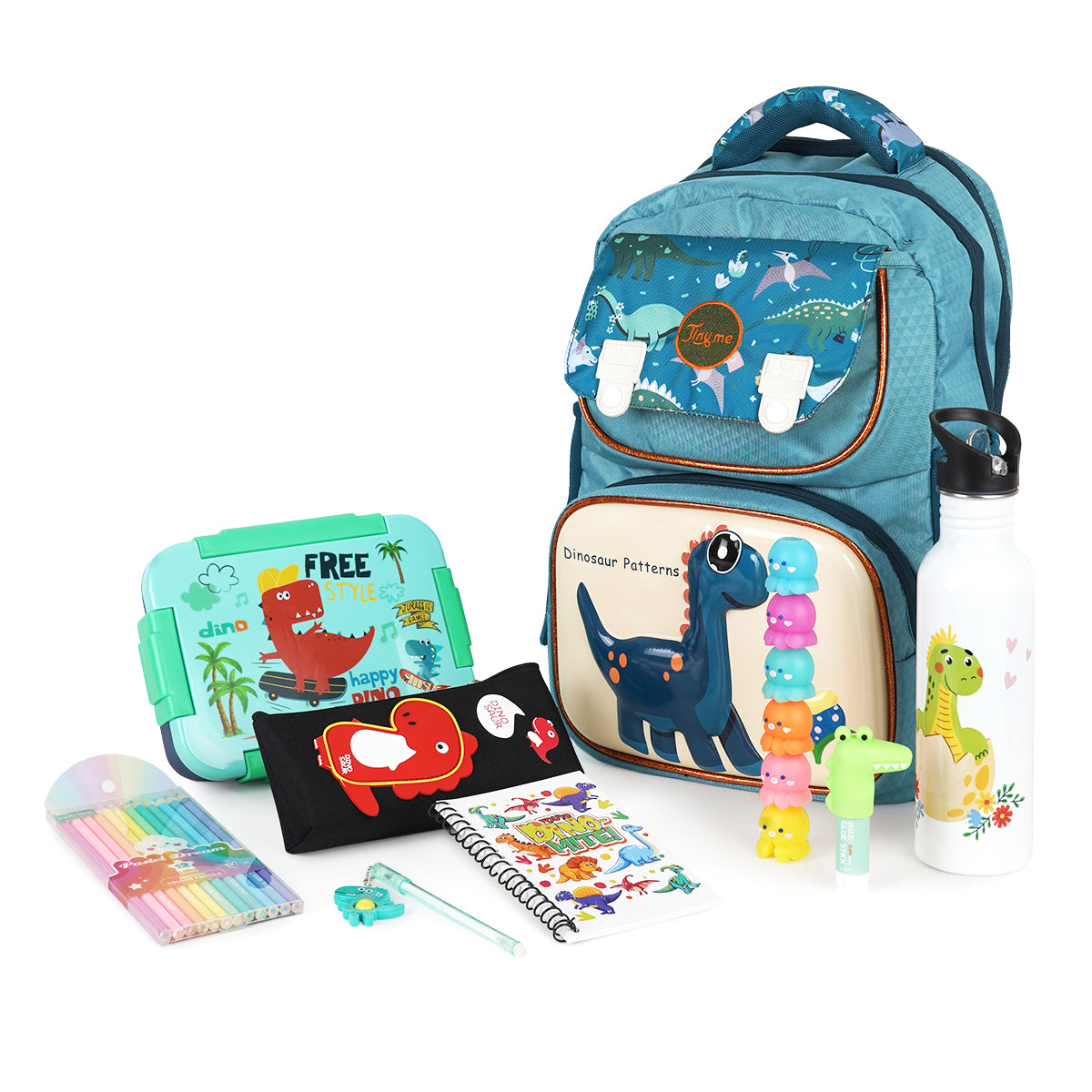 ilearnngrow Dino Back to school Backpack Combo