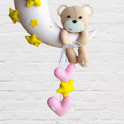 ilearnngrowHanging Teddy Moon Personalised Hanging