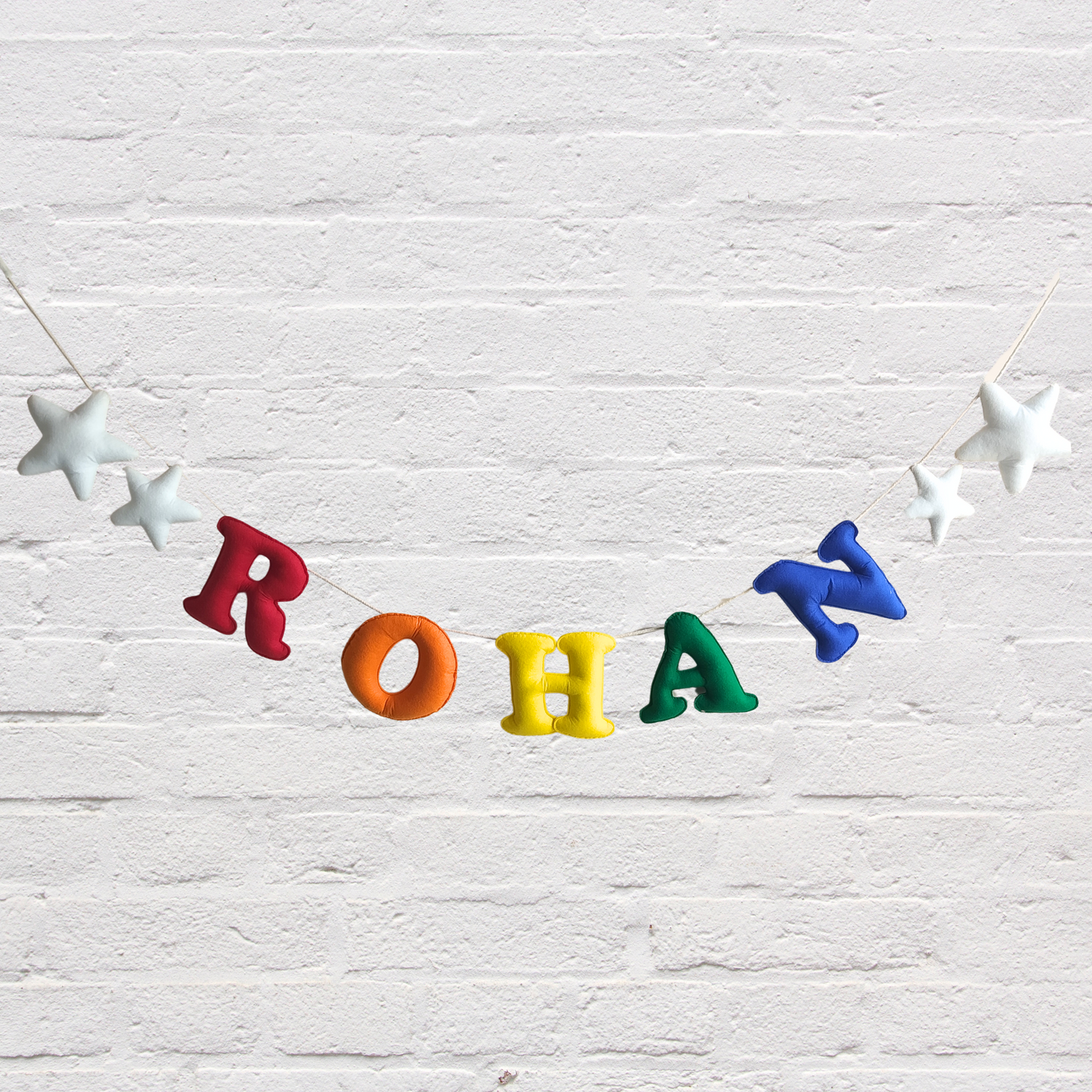 ilearnngrowRainbow Colourful Personalised Name Bunting