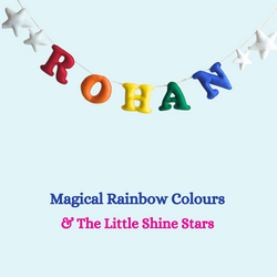 ilearnngrowRainbow Colourful Personalised Name Bunting