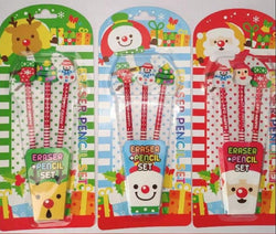 ilearnngrow Christmas Eraser Pencil Set