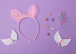 ilearnngrow Princess Hair Accessories Set - Pastel Pink