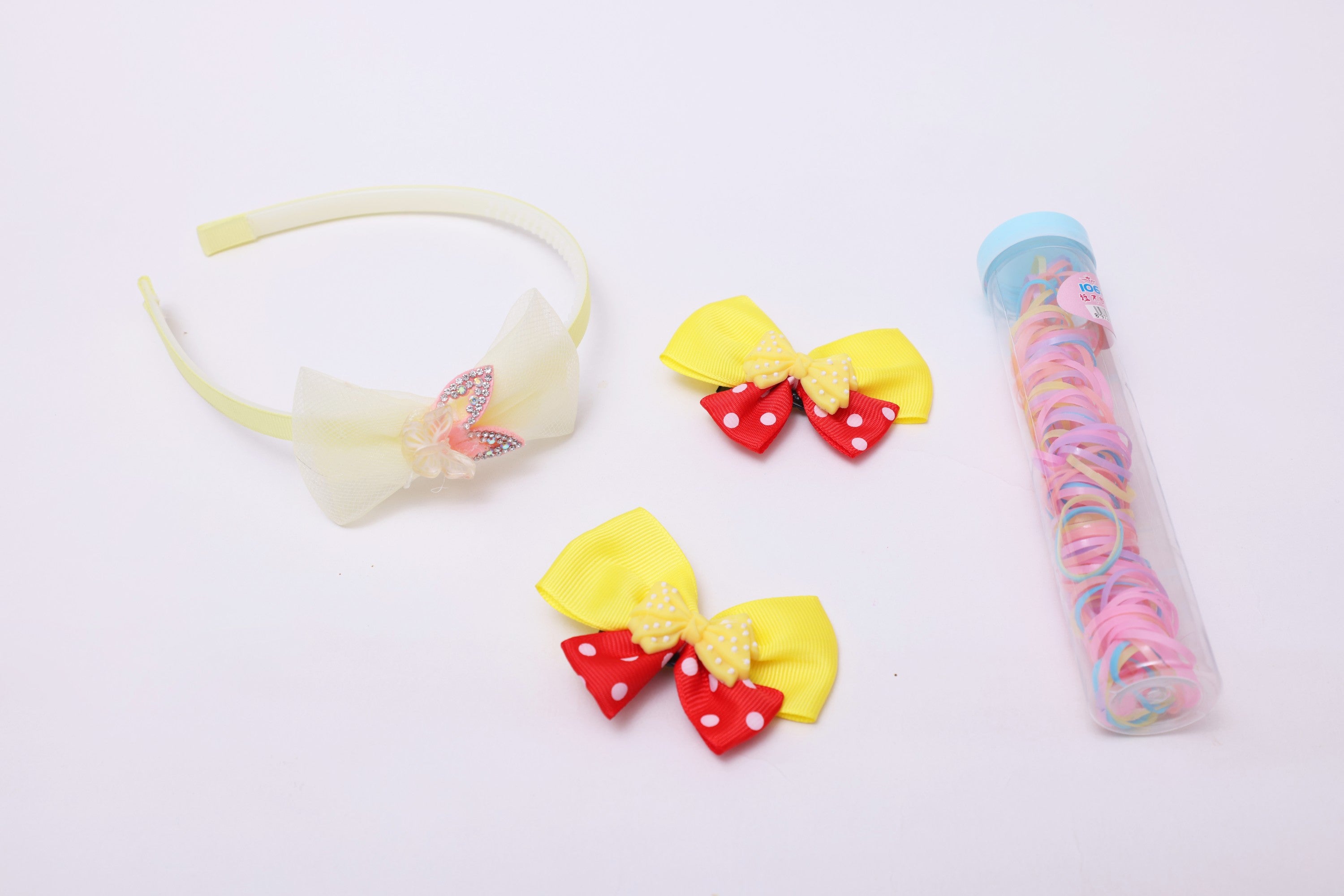 ilearnngrow Bow Hair Accessories Set - Yellow