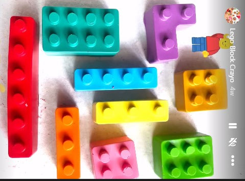 Building Block Crayons set of 8