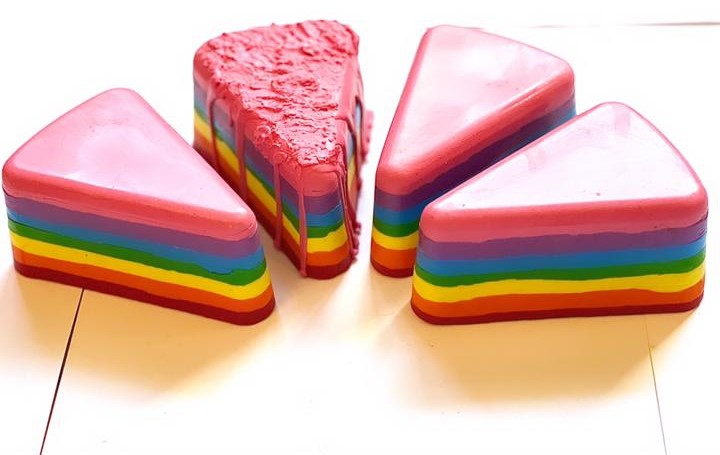 The Rainbow Cake Slice - 1 piece